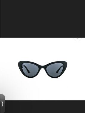 Prada Black Cat-Eye Sunglasses with Gray Lenses